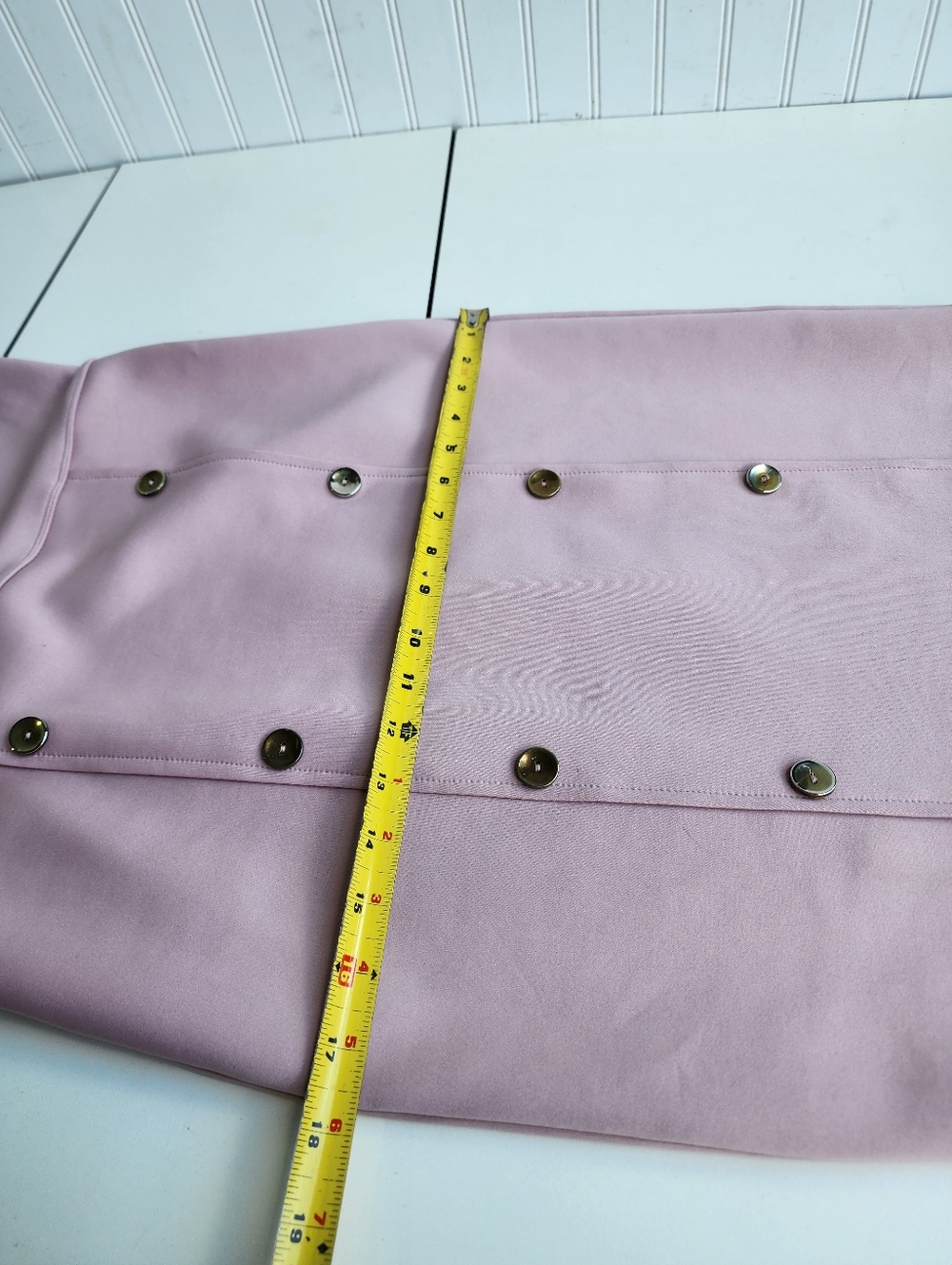 Enfocus Studio Womens Blush Pink Sleeveless Fitted Classic Button Dress 6 - Picture 9 of 14